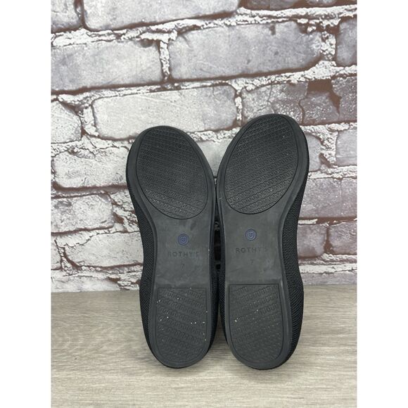 Rothy's The Loafer Black Fabric Round Toe Knit Flats Shoes Women Sz 7M US/37.5EU - Picture 9 of 16